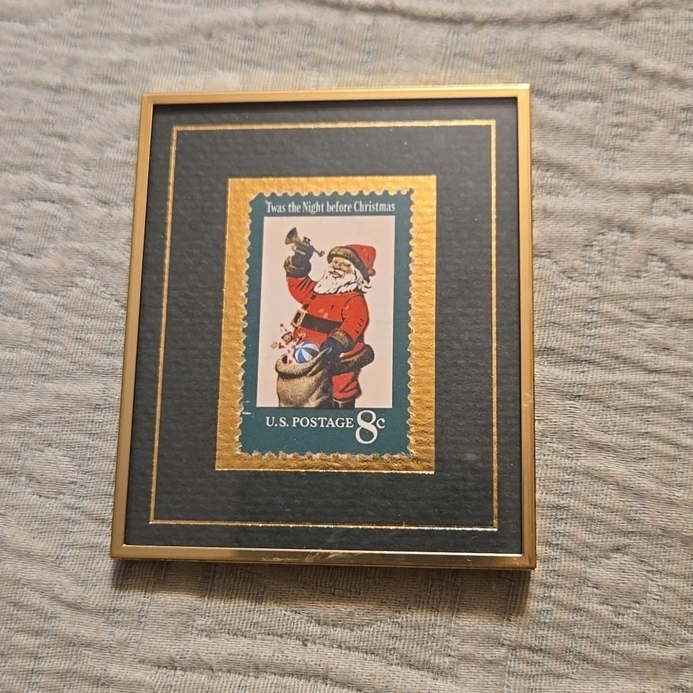 Hanford Heirlooms 1972 Santa Twas the Night Before Christmas Stamp Issued 1972
